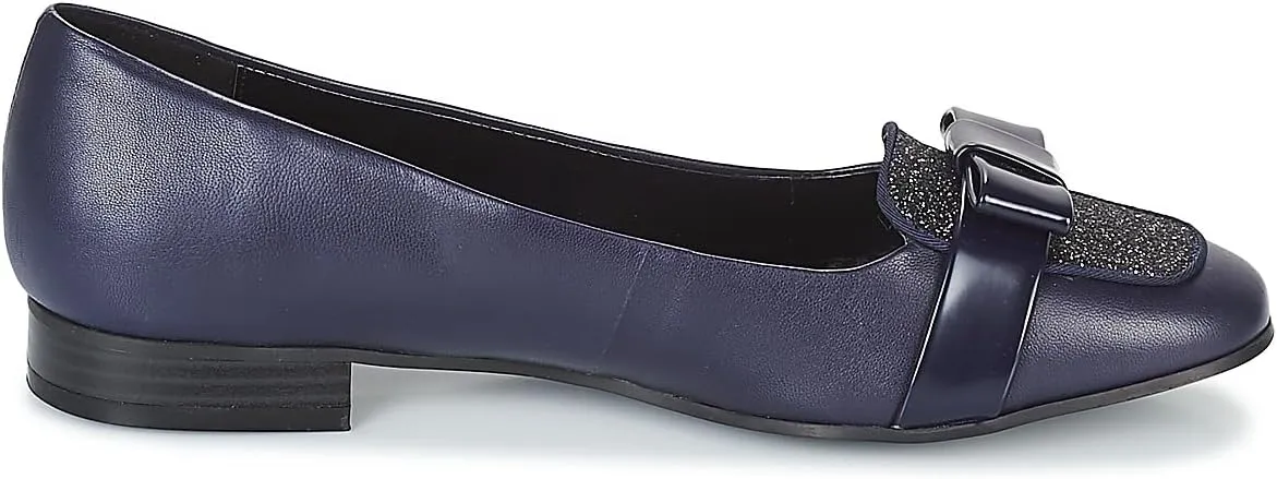 Women Chunky Low Heel Loafers Bow Slip On Closed Round Toe Loafer Shoes Matte Sequin Comfy 1 Inch Block Heels Dress Shoes Pumps Patchwork Glitter Office Work Pumps Cute Chic 4-11 M US