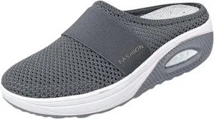 Women's Backless Slip on Mesh Sneakers Shoes Mens Casual Shoes Dressy Black Casual Shoes Waterproof Sneakers White Tennis Shoe Cross Trainer Shoe