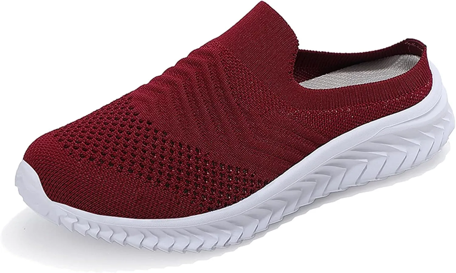Women's Backless Slip on Mesh Sneakers Shoes Mens Running Shoes Walking Women's Casual Shoes Black Platform Sneaker Tennis Shoe Loafers Casual Slip On