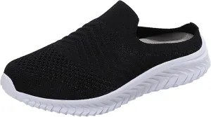 Women's Backless Walking Sneakers Summer Slip-on Womens Tennis Shoes Jogging Casual Shoes for Fall Fashion Sneakers White Tennis Shoe Trainers Shoe