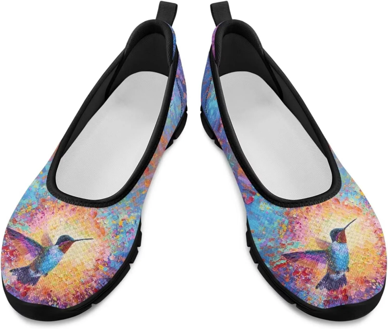 Womens Fitness Shoes Hummingbird Wide Barefoot Sneakers Comfortable Flat Walking Low Top Athletic Sneaker Lightweight Minimalist Shoe