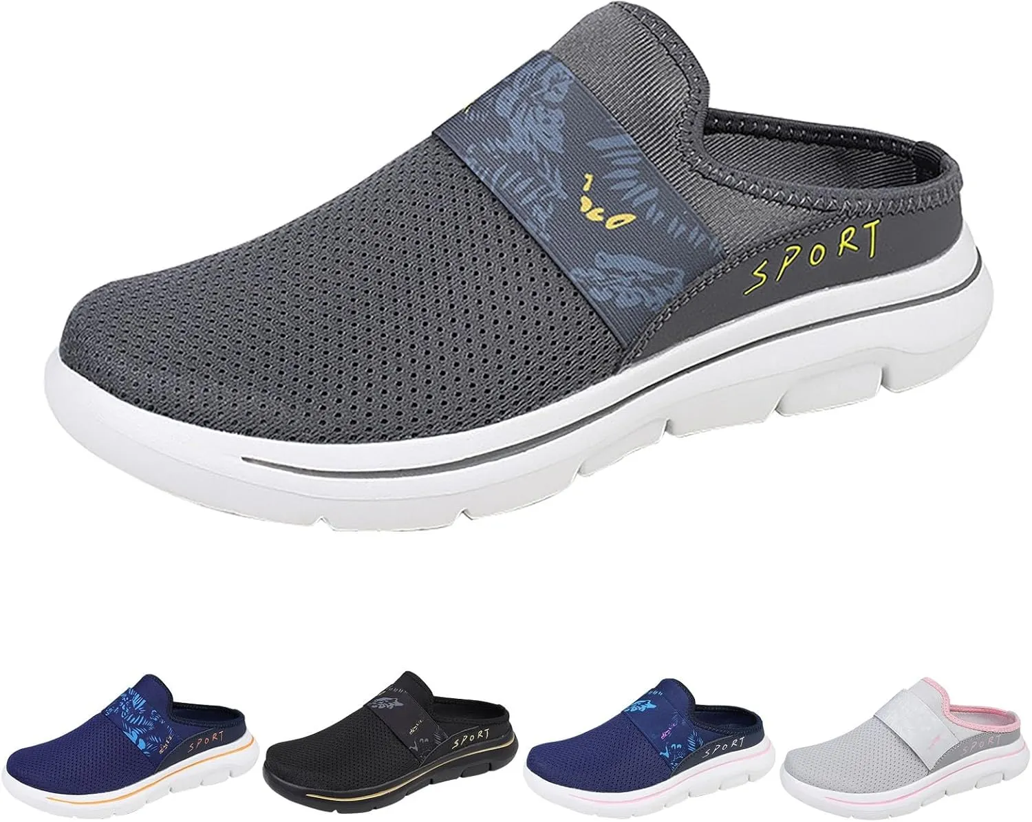 Women's Slip-on Mule Sneakers Lightweight Mens Tennis Shoes Loafers Casual Dress Shoes Black Platform Sneaker Brown Tennis Shoe Loafers Casual Slip On