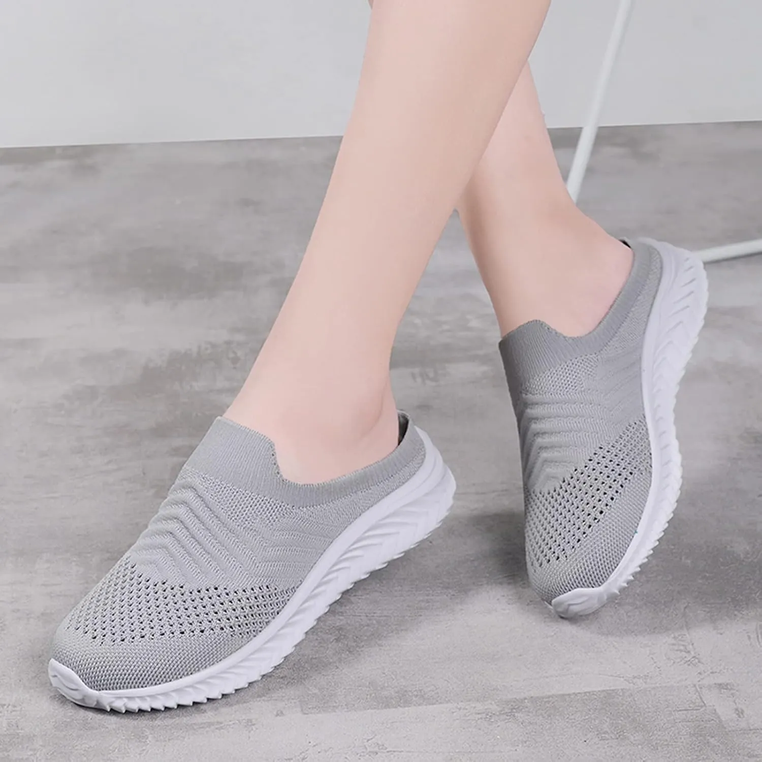 Women's Slip-on Mule Sneakers Lightweight Running Shoes for Men Jogging Business Casual Shoes Men Shoes Sneakers Black Tennis Shoe Loafers Shoe