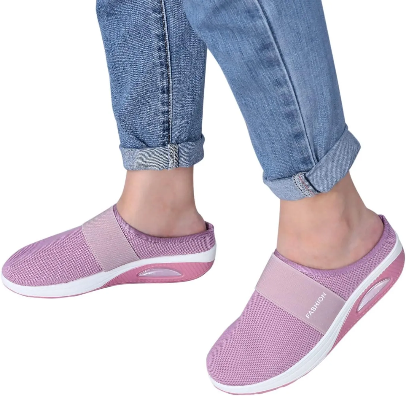 Women's Slip-On Orthopedic Arch Support Backless Running Shoes for Women Casual Women's Shoes Casual Walking Sneakers Waterproof Tennis Shoe Casual Loafers