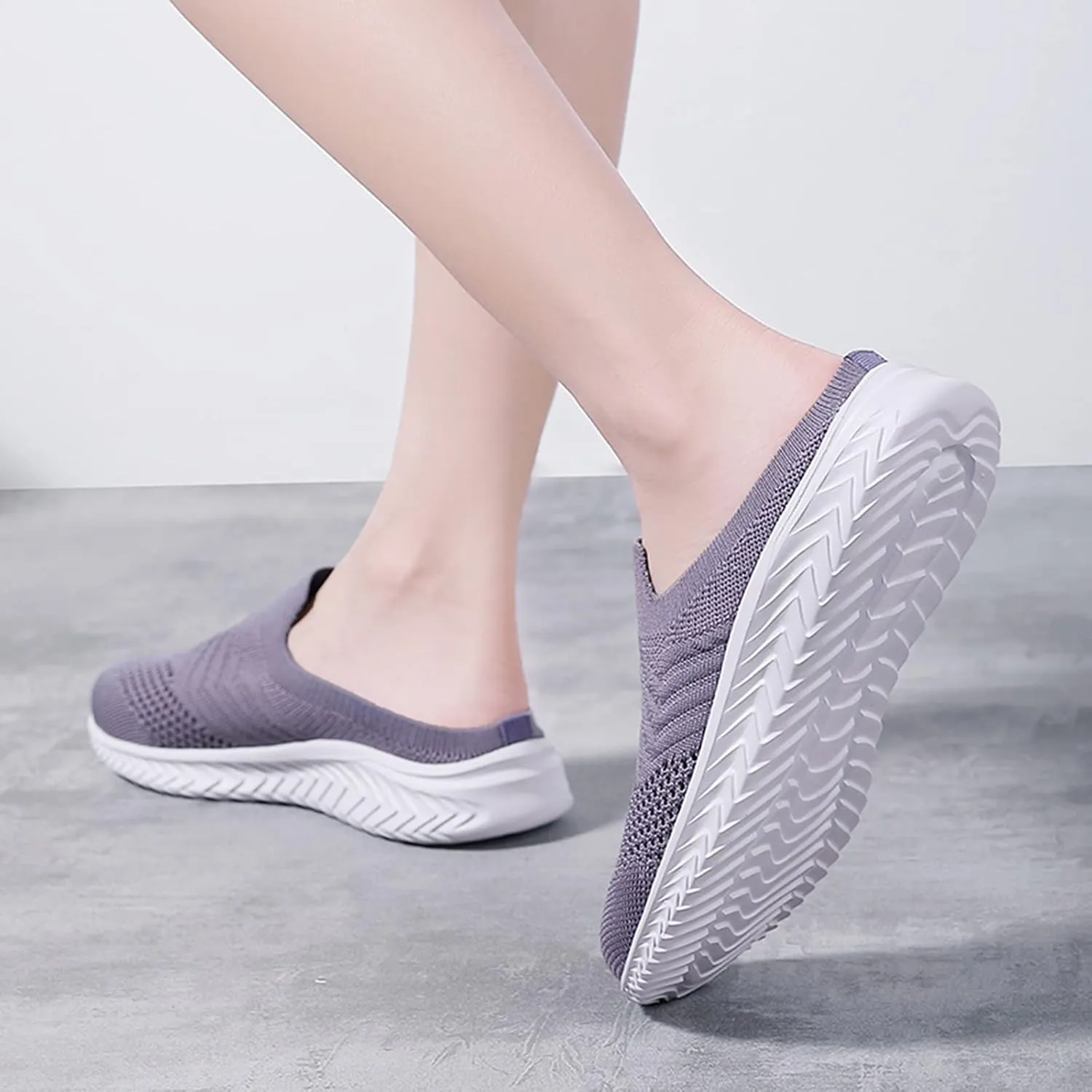 Womens Summer Breathable Mesh Slippers Non Slip Work Shoes Women Lether Casual Tennis Shoes Casual Sneakers Steel Toe Tennis Shoe White Loafers