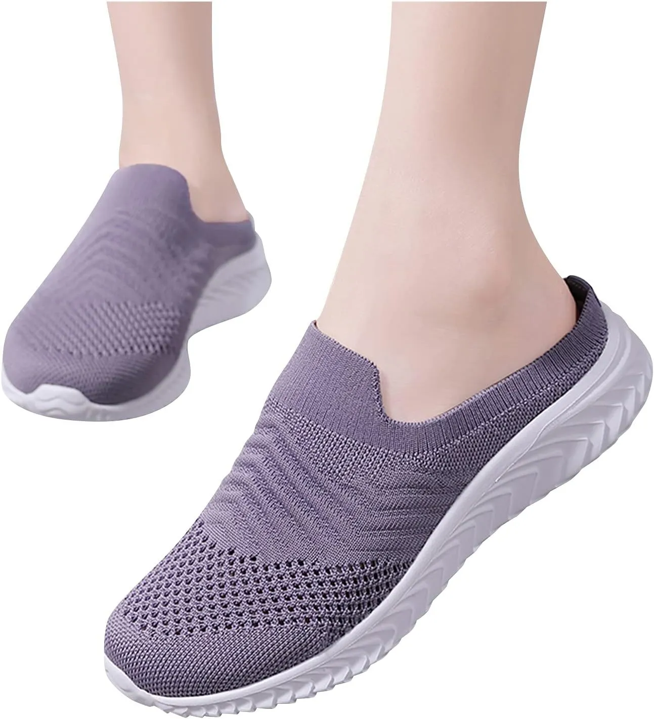 Womens Summer Breathable Mesh Slippers Non Slip Work Shoes Women Lether Casual Tennis Shoes Casual Sneakers Steel Toe Tennis Shoe White Loafers